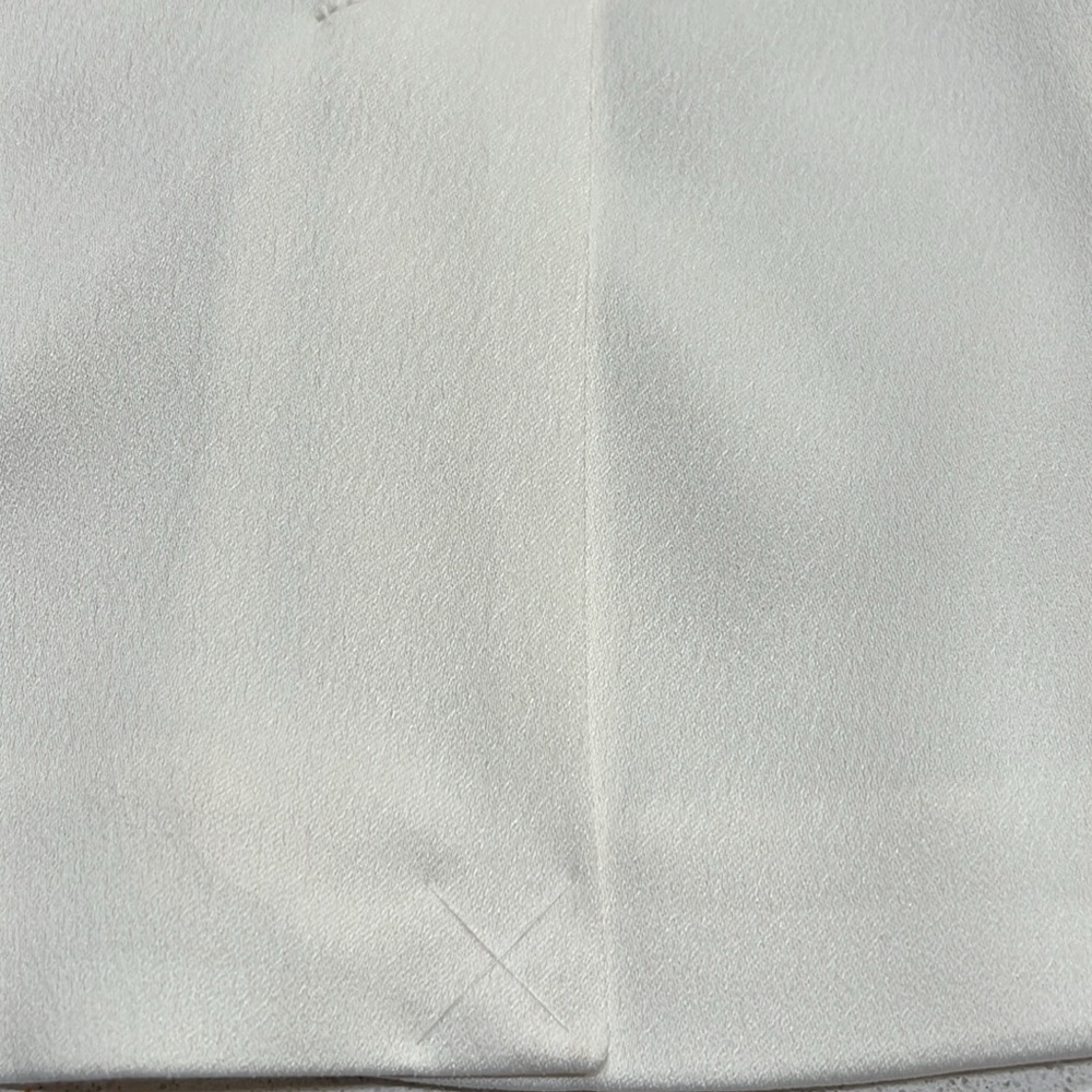 Express - White Satin Effect Tuxedo Blazer - Size 10 - Picture 9 of 11